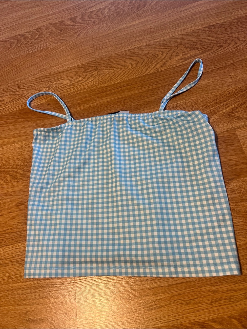 ASOS Blue and White Gingham Cami Top